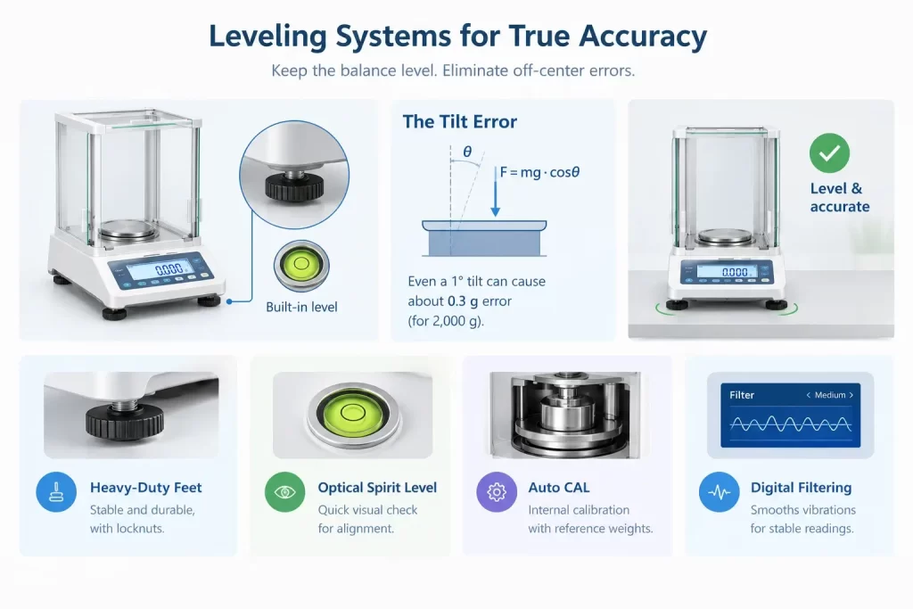 Infographic showing under-hook balance for density testing and weighing magnetic materials